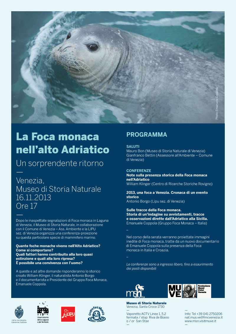 locandina conferenza foca monaca